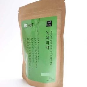 유기농 세작 녹차 삼각티백 30개입_옥수수 전분 티백망 사용