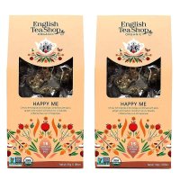 English Tea Shop 영국 잉글리시 티 샵 해피미 레몬그라스 애플 차 피라미드 티백 15개입 2팩