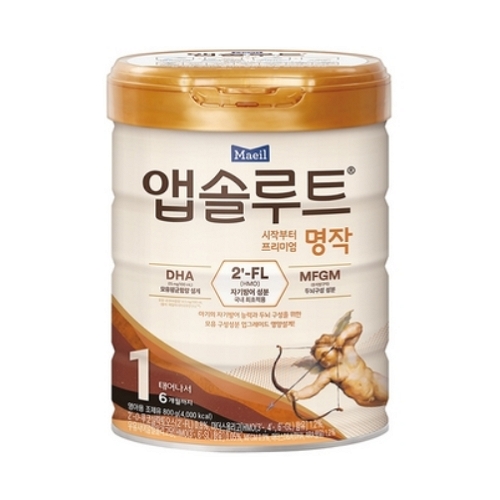 앱솔루트 명작 2FL 분유 1단계  800g  6개