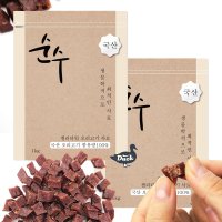 순수사료 오리고기 100% 소프트타입 져키사료 1kg