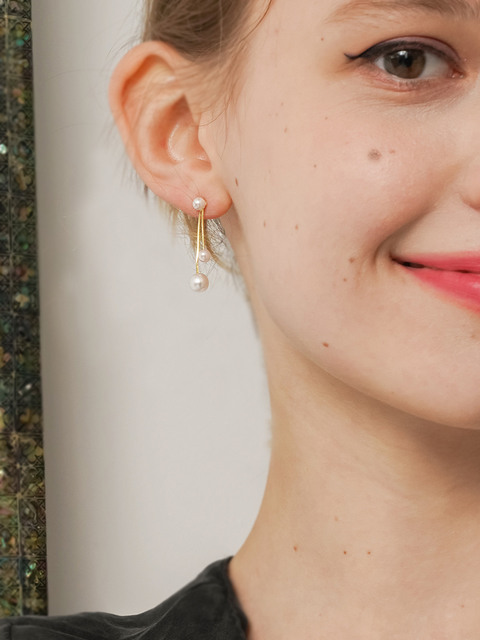 [조에나] cherry pearl earring