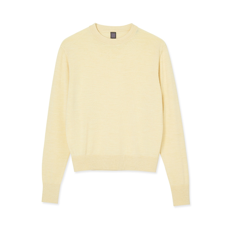 [이올로] Women Woolsilk Crewneck Yellow - 옐로우