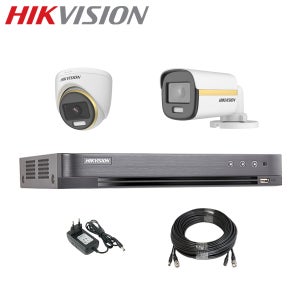 [하이브리드] FULL HD 210만화소 24시간 컬러 CCTV 자가설치 세트 /녹화기+카메라+케이블+어댑터