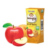 롯데푸드 아이생각 100% 유기농 주스 사과 배 125ml (리뉴얼)