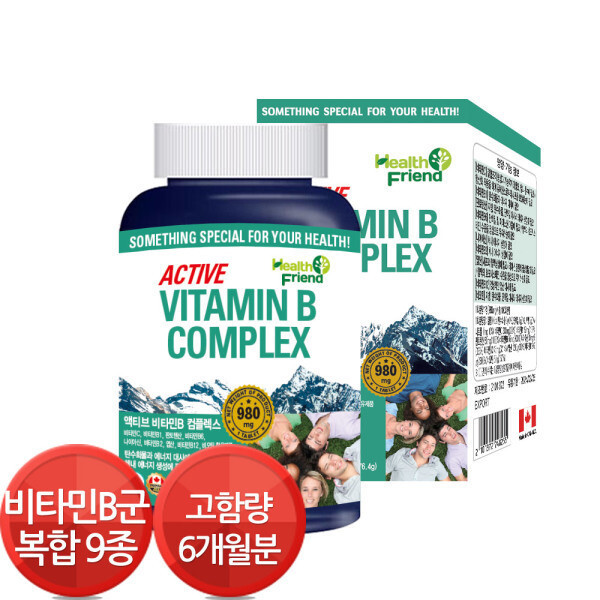 <b>헬스프랜드</b> 캐나다 <b>비타민</b>B 컴플렉스 6개월 고함량 영양제 비오틴
