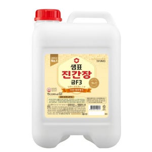 샘표 샘표 진간장 금F3 15L X 1통 대단량 말통간장