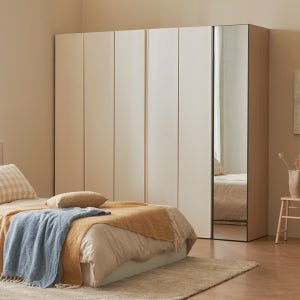 한샘 샘베딩 클로즈 거울옷장세트 240cm높이216cm 행거형 6종