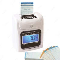 디지털 시간 레코더 출근 기계 타임 카드 사무실 공장 직원 체크인 기록