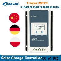 EPever 솔라 충전 컨트롤러 MPPT 40A 30A 20A 라이트 LCD 레귤레이터 12V 24V 자동 Tracer 1210AN 2210