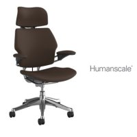 미국 휴먼스케일 프리덤체어 Freedom Headrest Chair 크롬바디 월넛로투스 Walnut Lotus