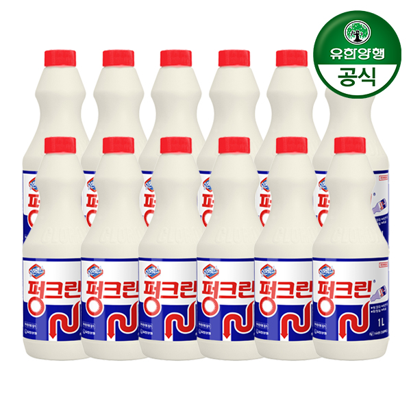 유한양행 펑크린 멀티액션 배수구 세정제 1L  12개입  배수관 막힘 해결