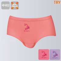 트라이 여성팬티 60수 3매 세트 맥시면스판 포인티F59