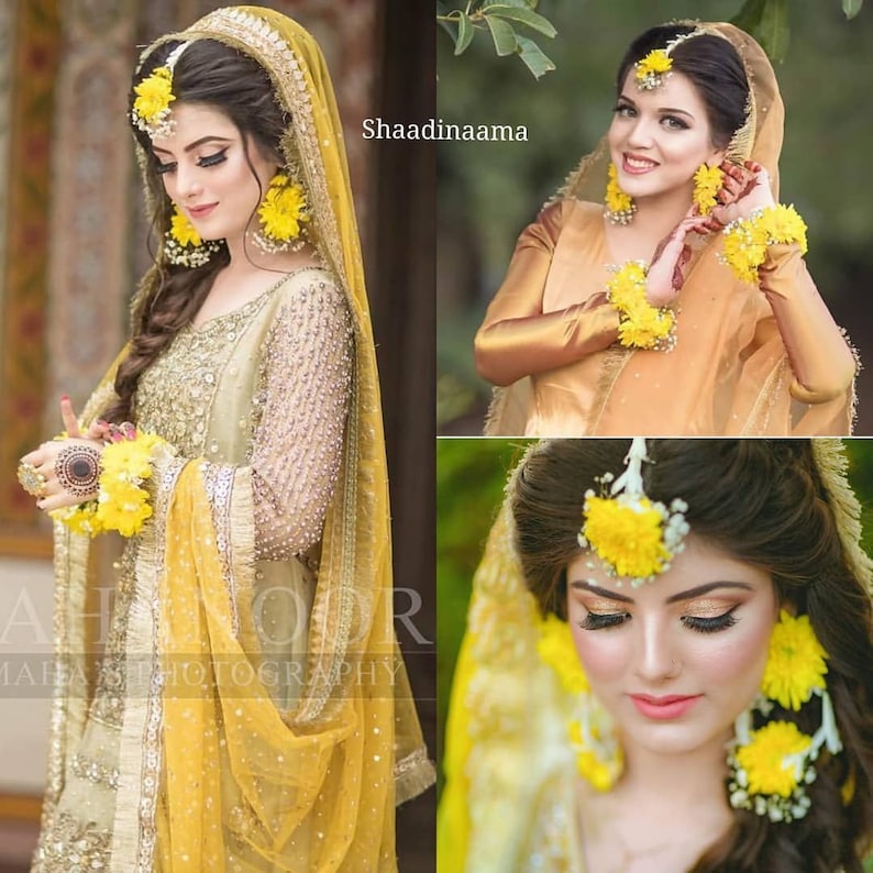 flower jewellery set\
