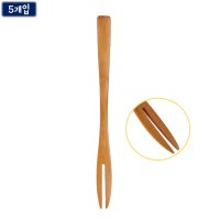 옻칠 티포크 5p 약16cm 나무 원목