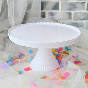 원형 1단 트레이 / 케이크 스탠드 케익 받침대 플레이트 접시 생일파티용품