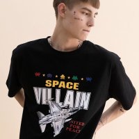 [무료배송]  Space Print T-shirts (BLACK)