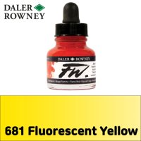 달러로니 FW 아크릴잉크 낱색 29.5ml Fluorescent Yellow(681)