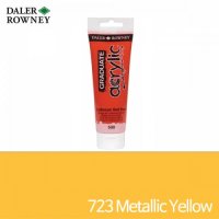 달러로니 GRADUATE 아크릴물감 낱색 120ml Metallic Yellow(723)