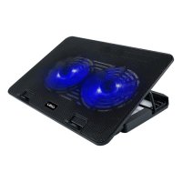 [레토지엠에스] 레토 15.6인치 대형 노트북거치대 LED 듀얼쿨러 LCS-S01