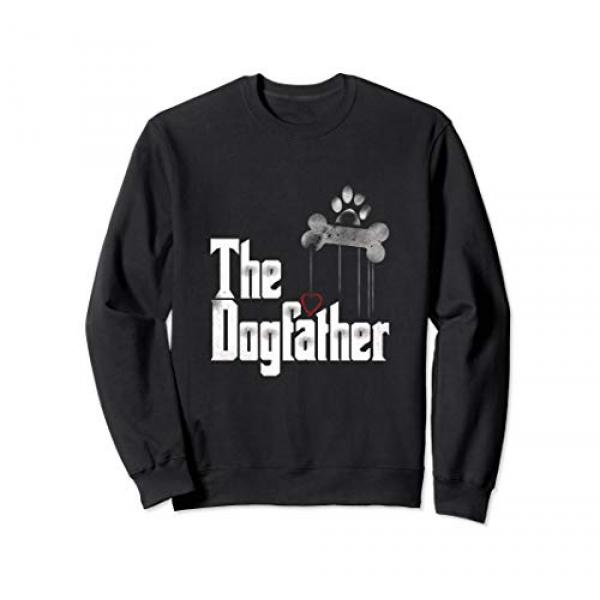 Interstate Apparel Mens The dogfather Black Pullover Hoodie Sweater Black 