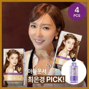 로레알파리 [최은경 PICK] 로레알파리 엑셀랑스 듀오크림 나눠쓰는 새치염색약 4개 (증)HA 샴푸 미니 80ml