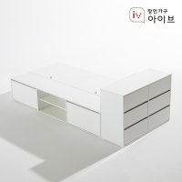 장인가구 아이브 와츠 낮은벙커 모듈형 빅수납 침대 SS 3단 서랍장