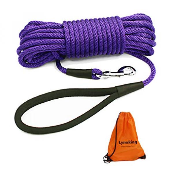 with Poop Bags Dispenser&Pet Bowl Demigreat Long Leash for Dog Training 20ft 30ft 50ft 100ft Great for Training Playing Camping Backyard Obedience Recall Training Lead for Large Medium Small Dogs 