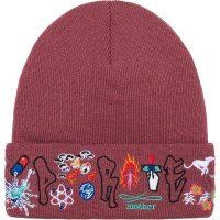 슈프림 비니 플럼 Supreme AOI Icons Beanie FW21