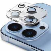 [신지모루] 2매 아이폰 13프로/프로맥스 빛번짐 방지 카메라 강화유리