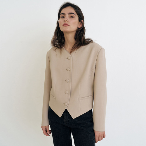 [메종마레] [아이유 착용] Softies Wool Jacket, Light Beige