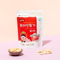 퓨어잇 핑거 동그란 자일리톨 딸기링 40g