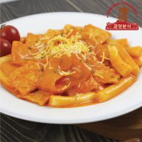 곰양분식 즉석 로제 떡볶이 5팩 밀키트 넓적당면 김남주 레시피 꿀 소스 떡볶이  445g  5개