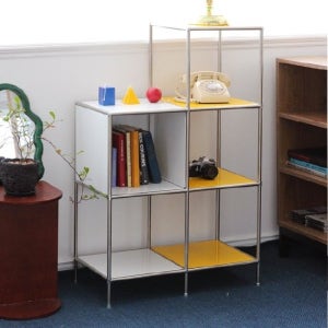 DIY 모듈가구 인테리어 미드센츄리 거실 선반 310 3단+4단 1박스 패널형