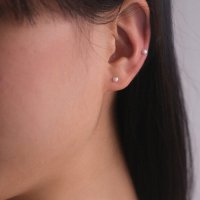 [어나더레이어][ANOTHER LAYER] Baby Pearl Earring - 2mm