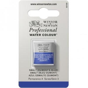 윈저앤뉴튼 프로페셔널 수채화물감 고체물감 하프팬 half pan 낱색 - 3시리즈 - WI0101710 - 710.Smalt - Jewel Colors
