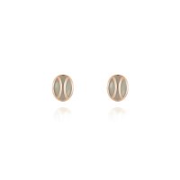 C Logo Grey Enamel Earring