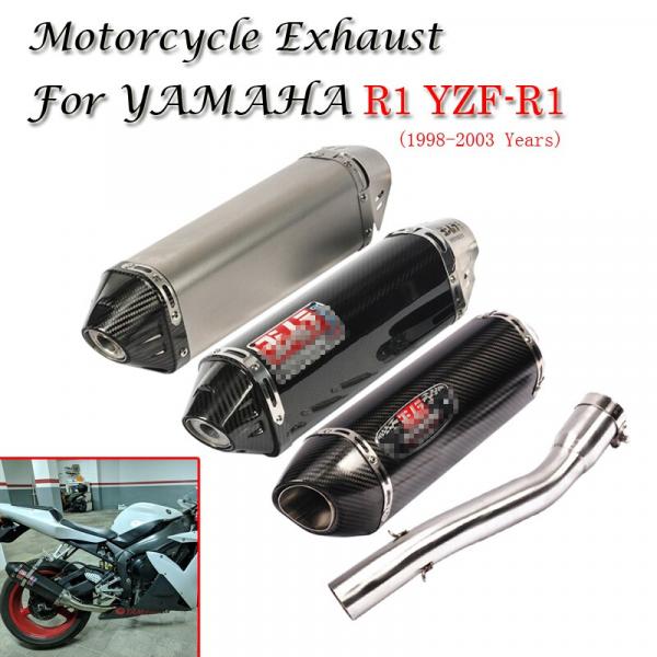 Caltric Exhaust Pipe Muffler Gasket Compatible With Yamaha R1 Yzf-R1 2004 2005 2006 2007 2008 2009-2014 
