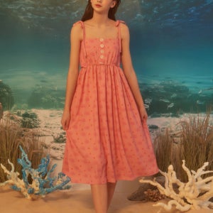 [솔티플라워] 폴립 원피스 핑크