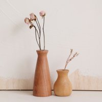 [무료배송]  [화병] 우드 원목 나무 화병 꽃병 VASE 2type [드라이플라워 엔틱 꽃꽂이 병 빈티지 인테리어 장식 조화 소품]