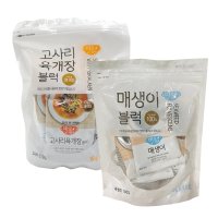 바로먹쿡 고사리 육개장 블럭 75g+매생이 블록 10g