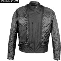 남성용 TITANIUM MOTORCYCLE LEATHER JACKET 천공 스트리트 크루저 CE 아머 프로텍티드 라이딩 재킷 L