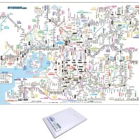 도시 노선도 3 미니 오사카(간사이)(봉투 배송) 비즈니스 및 여행용 B3 미니 사이즈