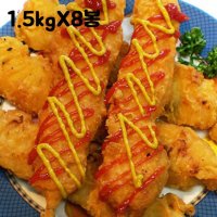 GU 치킨 후라이드 닭꼬치 1.5kg X8봉 (150gX80개)  1  본상품선택