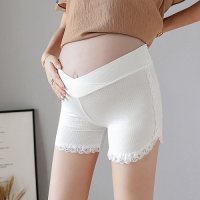 더블유비비 임산부 레깅스 로우 속바지 3부 DR7-103 2p  화이트  L