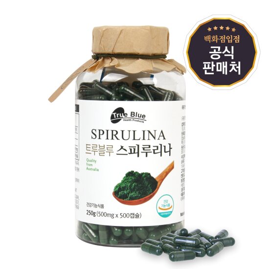 [<b>마더네스트</b>] 트루블루 <b>스피루리나</b> 500mg 500캡슐 (5개월분)