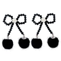 스윙셋 Snow Ribbon Beads Earrings