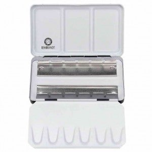 57000 렘브란트 수채화물감 고체물감 메탈 빈케이스 빈팬 12칸 (half pan) - 틴케이스 - 2A50838612