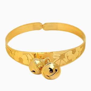 24K 벨라순금 아기돌 팔찌[꽃방울]