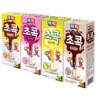 동서 제티초콕 4종 초코렛맛 딸기맛 바나나맛 쿠키앤쵸코 20T x 1개