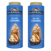 Ghirardelli 기라델리 씨솔트 카라멜 소스 토핑 베이킹 커피 시럽 482g 2팩